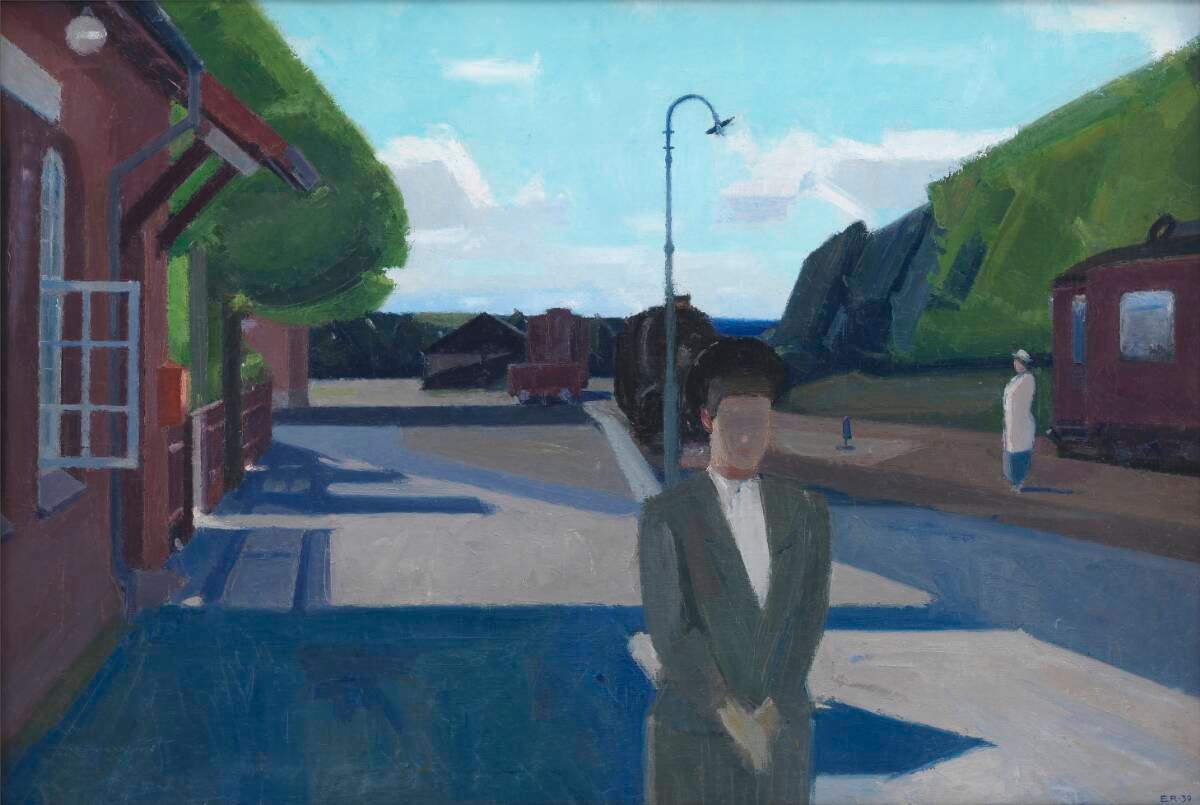 Piger der venter på toget